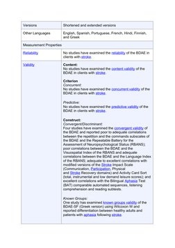 Bdae Boston Diagnostic Aphasia Examination Docs | PDF | Cognitive ...
