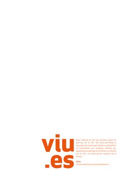 Este material es de uso exclusivo para los 
alumnos de la VIU. No está permitida la 
reproducción total o parcial de su conte