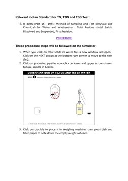 Tds Sampling TDS and TSS Analysis in Water Samples | PDF | Ph | Alkalinity
