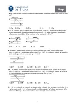 8 
kN/C. Sabiendo que la esfe