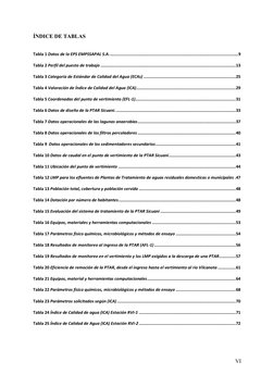 VI 
 
ÍNDICE DE TABLAS  
Tabla 1 Datos de la EPS EMPSSAPAL S.A. .............................................................