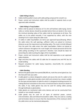 Cable Pulling Instructions.pdf Cable Laying, Glanding, and Termination Guide | PDF | Manufactured ...
