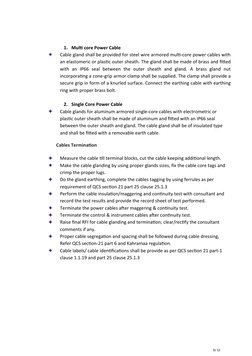 Cable Laying, Glanding, and Termination Guide | PDF | Manufactured ...