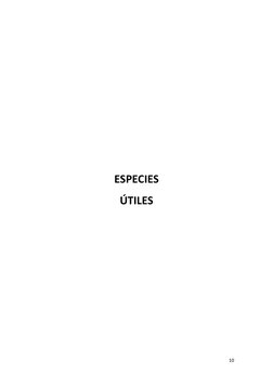  
10 
 
 
 
ESPECIES 
ÚTILES 
