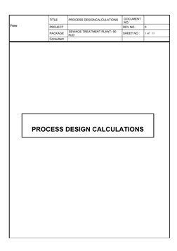 STP Design Calculations for 90 KLD | PDF | Sewage Treatment | Pollution