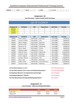 Excel Practice Assignments and Exercises | PDF | Fruit | Vegetables