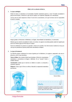 Física
7
Colegio Particular
Física
1.er Grado
compendio de ciencias i
177
CienCia y TeCnología
FísiCa eN la eDaD aNTiGua
1.