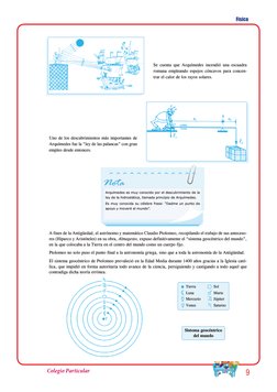 Física
9
Colegio Particular
Física
1.er Grado
compendio de ciencias i
179
CienCia y TeCnología
 
Se cuenta que Arquímedes inc