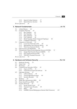 

4.9.2
Speech Coding Schemes
57
4.9.3
Speech Secrecy Systems
58
Review Questions
59
5. Network Fundamentals .....