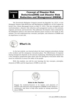 Disaster Readiness and Risk Reduction: Quarter 2 - Module 6 | PDF ...