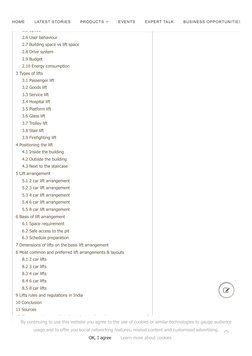 Lift Planning and Installation Guide | PDF | Elevator | Stairs