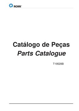 Catálogo de Peças
Parts Catalogue
                                      T19528B
