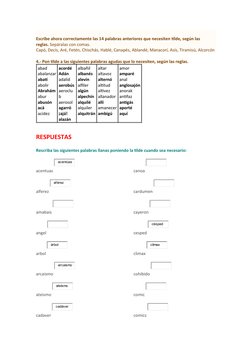 Escribe ahora correctamente las 14 palabras anteriores que necesiten tilde, según las 
reglas. Sepáralas con comas.
Capó, Dec