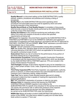Underground Pipe Installation Method Statement | PDF | Pipe (Fluid ...