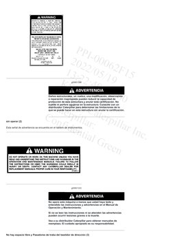 g00901398
Daños estructurales, un vuelco, una modificación, observación
o reparación inapropiada pueden reducir la capacidad