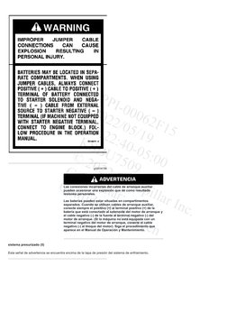 g00038786
Las conexiones incorrectas del cable de arranque auxiliar
pueden ocasionar una explosión que dé como resultado
lesi