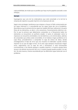 2
RESOLUCIÓN DE INCIDENCIAS EN REDES LOCALES
SMRA
cada posibilidad, de modo que es posible que haya mucho papeleo asociado a