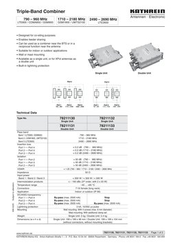 KATHREIN-Werke KG · Anton-Kathrein-Straße 1 – 3 · P.O. Box 10 04 44 · 83004 Rosenheim · Germany · Phone +49 8031 184-0 · Fax