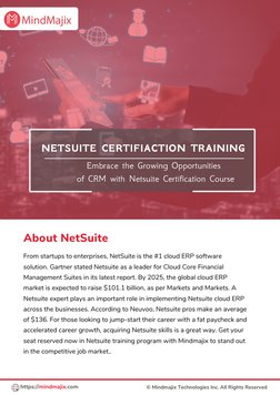 From startups to enterprises, NetSuite is the #1 cloud ERP software
solution. Gartner stated Netsuite as a leader for Cloud C