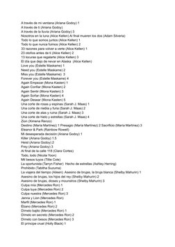 A través de mi ventana (Ariana Godoy) 1
A través de ti (Ariana Godoy)
A través de la lluvia (Ariana Godoy) 3
Nosotros en la l
