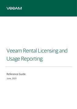 Veeam Rental Licensing and Usage Reporting: Reference Guide | PDF ...