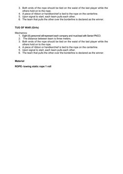 Kadang-Kadang and Tug of War Mechanics | PDF | Sports & Recreation