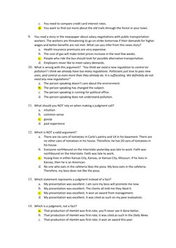 Critical Thinking Exam Questions & Answers | PDF | Argument | Deductive ...