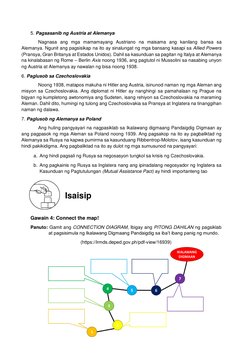 5. Pagsasanib ng Austria at Alemanya 
 
      Nagnasa ang mga mamamayang Austriano na maisama ang kanilang bansa sa 
Alem