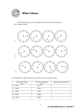 Electric Meter Example Math 6 Math 6 Q4 Mod3 ReadingAndInterpretingElectricAndWaterMeterReadings V3 ...
