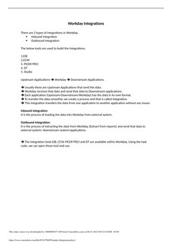 Workday Inbound and Outbound Integrations | PDF | Computers