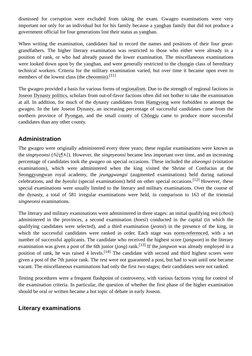 dismissed for corruption were excluded from taking the exam. Gwageo examinations were very
important not only for an individu