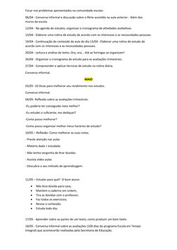 Cronograma de Atividades de Estudo Orientado | PDF