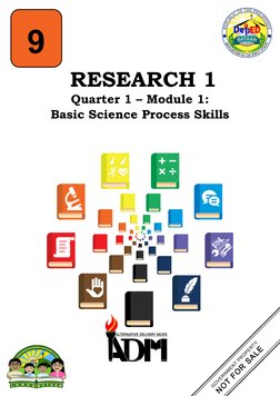 Research 1: Quarter 1 - Module 1: Basic Science Process Skills | PDF ...