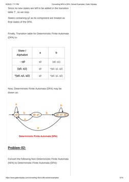 NFA to DFA Conversion Examples | PDF | Formal Methods | String ...