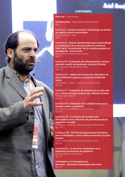 CONTENIDO
Prólogo - Jorge Azama
Introducción - Carlos Andrés Caballero Parra
Pág. 1
Capítulo I - Sonido Ancestral: metodologí