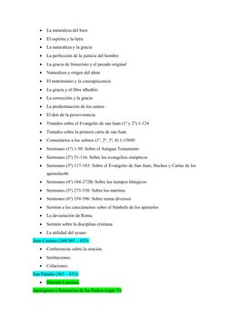 
La naturaleza del bien

El espíritu y la letra

La naturaleza y la gracia

La perfección de la justicia del hombre

La