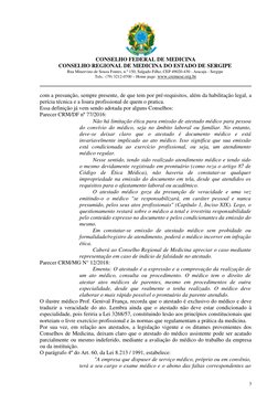 CONSELHO FEDERAL DE MEDICINA
CONSELHO REGIONAL DE MEDICINA DO ESTADO DE SERGIPE 
Rua Minervino de Souza Fontes, n.º 150, Salg