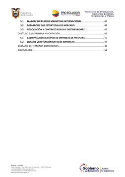 5.1 
ELABORE UN PLAN DE MARKETING INTERNACIONAL .................................. 42 
5.2 
DESARROLLE SUS ESTRATEGIAS DE M