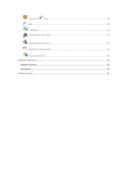 Cortina y  
 Foco ................................................................................................... 28