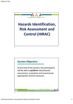 HIRAC: Steps for Risk Assessment | PDF | Occupational Safety And Health ...