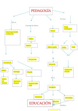 Mapa Conceptual de Pedagogía y Educación | PDF | Pedagogía | Aprendizaje