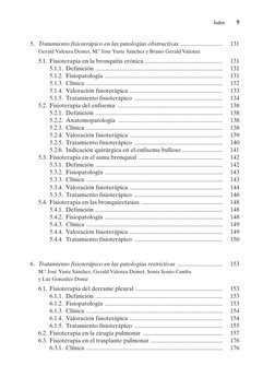 5. Tratamiento fisioterápico en las patologías obstructivas ............................
131
Gerald Valenza Demet, M.ª José Y