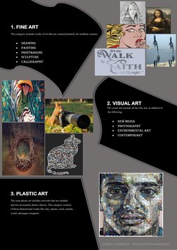 GILBERT C. ASUBAR JR. – BS REAL ESTATE MANGEMENT       
 
 
1. FINE ART 
This category includes works of art that are creat