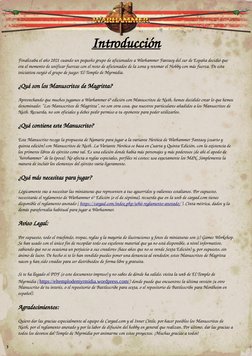 Introducción
Finalizaba el año 2021 cuando un pequeño grupo de aficionados a Warhammer Fantasy del sur de España decidió que