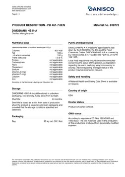 Dimodan HS K-A | PDF | Margarine | Shortening