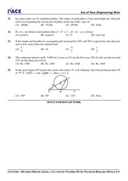 Ace of Pace Engineering Exam Paper | PDF | Elementary Mathematics ...