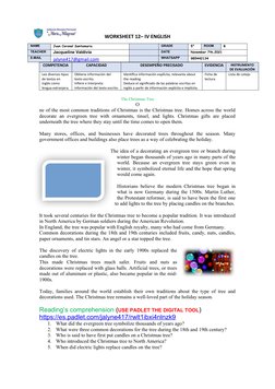 WORKSHEET 12– IV ENGLISH
NAME
Juan Coronel Santamaria
GRADE
5°
ROOM
B
TEACHER
Jacqueline Valdivia
DATE
November 7th,2021
E-MA
