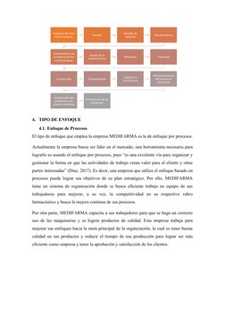 4. TIPO DE ENFOQUE
4.1. Enfoque de Procesos
El tipo de enfoque que emplea la empresa MEDIFARMA es la de enfoque por procesos.