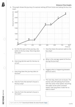Distance Chart 3rd Grade KS3 Maths: Distance-Time Graphs | PDF | Speed | Bus