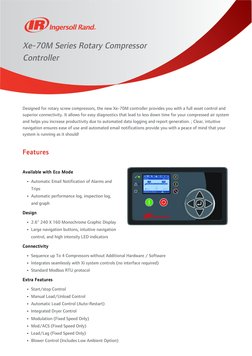 Xe-70M Controller for Rotary Compressors | PDF